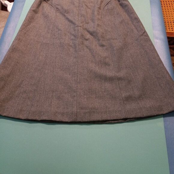 Talbots Petites Italian Wool Fabrics Womens 14 Gray Skirt  Cottagecore - Picture 5 of 5